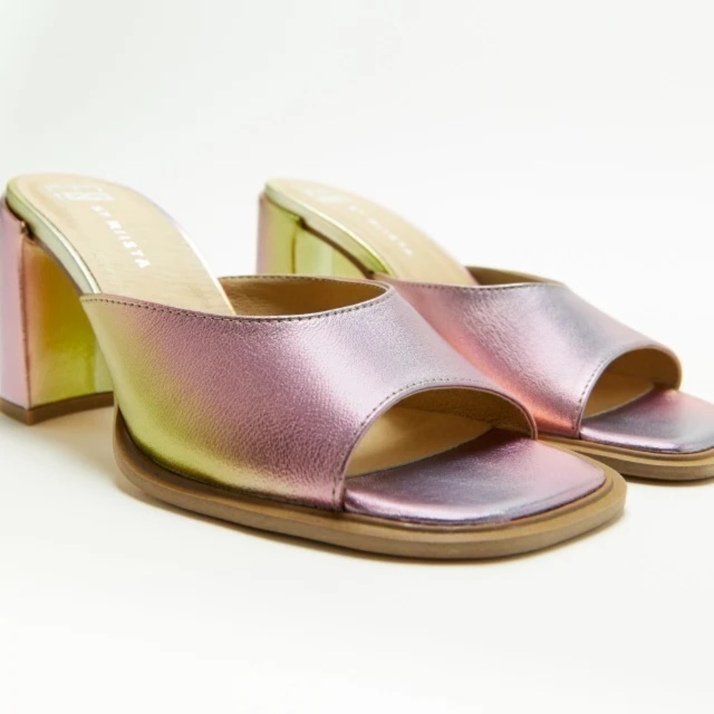 New EB by Miist Marion Metallic Sandals 41 or 10.5